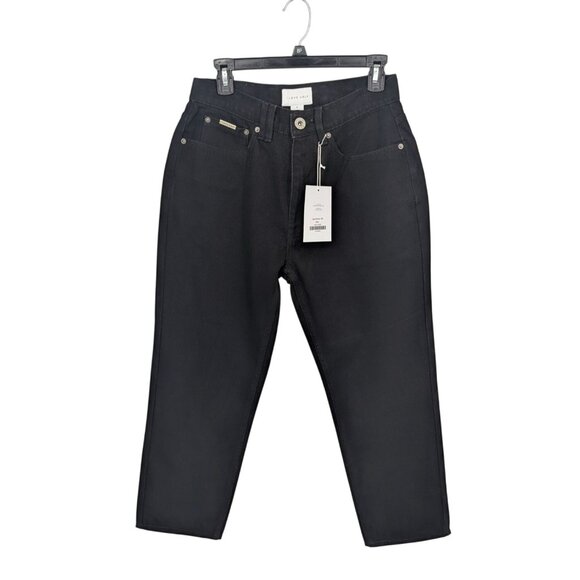 I Love Ugly Cropped 90s Denim Jeans Straight Leg Streetwear Urban Y2K Men Size S